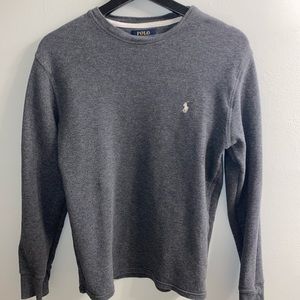 Gray long sleeve Polo Ralph Lauren shirt